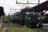 Ex MTAB Dm3 1248/1247/1246, with SBB Ce6/8 III 14305 dropping on top to work back in tandem with the Dm3, at Avesta Krylbo with 20874 1750 Avesta Krylbo - Gavle Railway Museum (Special Train for Gavle Railway Museum 100 year Electric event)
