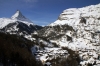 Matterhorn & Zermatt from Gornergratbahn descending from Gornergrat