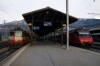 Brig (L-R) - SBB Re420 11108 after arrival with IR2824 1648 Domodossola - Brig and SBB Re460 460034 with IC1086 1720 Brig - Basel