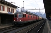 SBB Cargo Re6/6 11617 (with Bm4/4 18405 dit) at Landquart with a freight