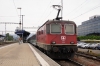 On hire to SOB, SBB Cargo Re420 11313 (T&T with SOB Re446 446015 leading) at Pfaffikon with VAE2421 1040 Luzern - St Gallen