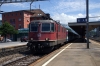 SOB hired SBB Cargo Re4/4 11317 (SOB Re446 446015 rear) departs Arth Goldau with Voralpen Express VAE2418