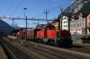 SBB Cargo 841027 shunts its train away at Erstfeld