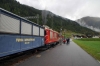 MGB HGm4/4 #61, on hire to the DFB, stands at DFB's Oberwald station with 234 1125 Oberwald - Gletsch