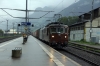BLS combo of Re425 #182 and 485110 in multi run through Fluelen with a freight