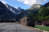 BLS Re425 164 departs Kandersteg with a car train for Goppenstein