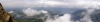 View over Lake Luzern on a cloudy afternoon at Mount Rigi; reached by train on Rigibahnen