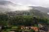 Montebello (lower) & Sasso Corbaro Castles from Castelgrande, Bellinzona