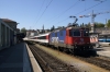 SBB Re 4/4 II (Re421) 421392 arrives Schaffhausen with IC280 1105 Zurich HB - Stuttgart