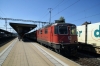 SBB  Re 4/4 II (Re420) 11204 arrives into Lenzburg with IR1781 1447 Basel - Chur