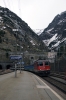 SBB Re 4/4 II (Re420) 11114 stands in for an Re460 as it arrives into Goschenen with IR2284 1445 Locarno - Zurich HB