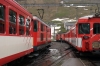 MGB Deh 4/4 I #54 (L) waits at Andermatt with 547 1412 Goschenen - Brig while #52 (R) departs with 542 1208 Visp - Goschenen