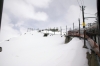 View from Gornergratbahn's 242 1331 Gornergrat - Zermatt as it heads away from Gornergrat