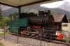 1911 built steam loco Simplon No.1 at Kanderstaeg on the station platform