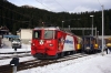 RhB Ge4/4 II #618 waits in the sidings at Arosa before returning to Chur with the Edelweiss Express, train 2434 1130 Arosa - Chur; in conjunction with the Arosa line 100th anniversary