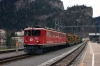 RhB Ge6/6 II #703 at Thusis with 5120 0727 Samedan - Landquart freight