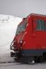 MGB HGe 4/4 II 103 waits to depart Natschen with the Glacier Express GEX903 0902 St Moritz - Zermatt
