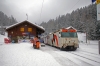 RhB Ge 4/4 III 649 arrives into Preda with RE1136 1102 St Moritz - Chur