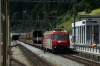 RhB Ge4/4 III #645 at Sagliains with a car train for Klosters