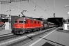 SBB Re4/4 II 11193 & SBB Cargo Re421 421392 wait to depart Zurich HB with IR3831 1733 Zurich HB - St Gallen