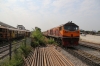 SRT Bang Sue Shed Demic Line - 3011, 579 & 515? with 4549 running by on the main line with an ECS