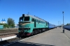 UZ M62-1546 waiting time at Snovsk with 100P 2138 (P) Novooleksiyivka - Minsk Pas.