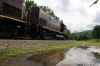 A&M Alco C420's 44/68 head the 1300 Springdale - Mountainburg NRHS Convention photo freight at Schaberg