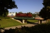 A&M Alco C424 #32 runs south over S. Thompson Street Bridge with the Springdale Turn