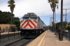 Caltrain EMD F40PH-2 #918 departs San Mateo with 429 1100 San Jose Diridon - San Francisco