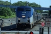 Amtrak P32AC-DM #711 arrives into Albany with train 235 from New York Penn