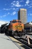 BNSF GE AC4400CW 5658 at LA Union (with EMD F59PHI #885 on the rear) having arrived with 315 0700 San Bernadino - LA Union and would depart with 310 1242 LA Union - San Bernadino