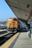 BNSF GE AC4400CW 5649 (with MPI MP36PH-3C #894 on the rear) arrives into LA Union with 116 1419 Moorpark - LA Union