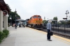 BNSF GE AC4400CW 5622 (with on hire to Metrolink RBXL EMD F59PH 18520 on the rear) arrives into Orange with 687 0843 Languna Niguel - LA Union