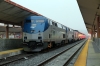 Amtrak GE P42DC #131 & P40DC #821 on the blocks at LA Union after arrival with 1 0900 (PP) New Orleans - LA Union Sunset Limited