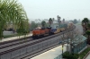 BNSF Gevo GE ES44C4 8234 banks a freight away from Norwalk/Santa Fe Springs