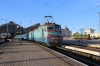 UZ VL10-1493 waits to depart Lviv with 601L 2040 Lviv - Solotvino 1 while UZ ChME3-6105 lurks in the station