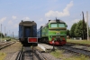 UZ M62-1103 at Solotvino 1 attached to the stock to work 601K 1746 Solotvino 1 - Lviv