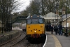 31601 waits to depart Stanhope with 2H01 1325 Stanhope - Bishop Auckland West with steam loco #40 on the rear