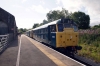 31162 waits to depart Leyburn with the last train of the gala, the 1720 Redmire - Leeming Bar