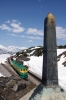 WP&YR - Refurbished GE's 97, 99, 91 run round their train at White Pass Summit