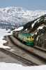 WP&YR - Refurbished GE's 97, 99, 91 run round their train at White Pass Summit