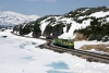 WP&YR - A GE/MLW combination of 100, 101, 95 arrive into White Pass with 24 1445 Fraser - Skagway