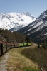 WP&YR - A GE/MLW combination of 100, 101, 95 head train 24 1445 Fraser - Skagway downhill towards Skagway