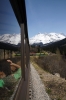 WP&YR - A GE/MLW combination of 100, 101, 95 head train 24 1445 Fraser - Skagway downhill towards Skagway