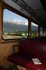 WP&YR - Refurbished GE's 90, 98 wait to depart Skagway Railroad Dock with 33 0826 Skagway - White Pass