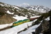 WP&YR - Refurbished GE's 91, 99 depart White Pass with 32 1003 White Pass - Skagway