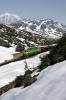 WP&YR - Refurbished GE's 90, 98 depart White Pass with 34 1011 White Pass - Skagway