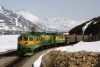 WP&YR - A GE/MLW combination of 100, 101, 95 arrive into White Pass with 22 1020 Fraser - Skagway