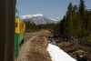 WP&YR - GE #96 heads train 1 - 0745 Skagway - Carcross, twixt Fraser & Bennett