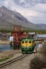 WP&YR - GE #96 shunts train 1 - 0745 Skagway - Carcross, having just arrived at Carcross